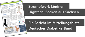 PDF Bericht: Strumpfwerk Lindner Hightech-Socken aus Sachsen  Ein Bericht im Mitteilungsblatt Deutscher DiabetikerBund