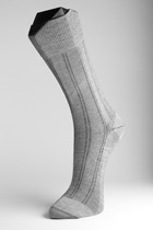 Socken grau mit Muster