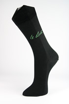 LINDNER socks with signs